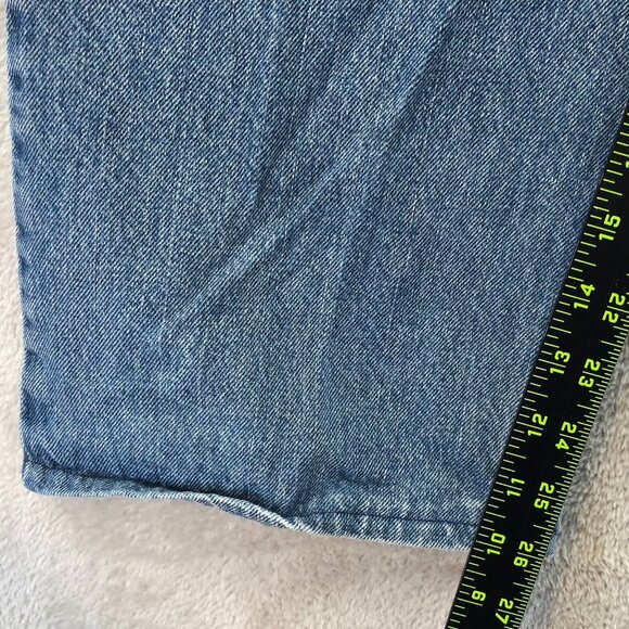 Levis Mens 505 Mens Jeans Size 38x32 Hemmed to 38x26 Straight - Picture 6 of 16